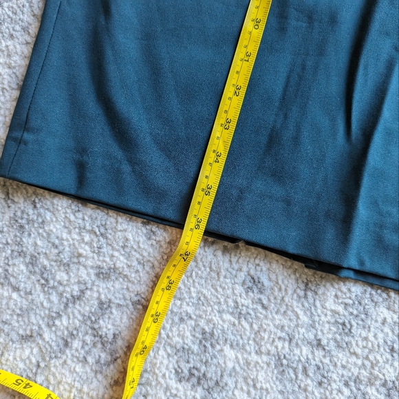 Zara women's viscose skirt dark teal midi length medium - Picture 3 of 7